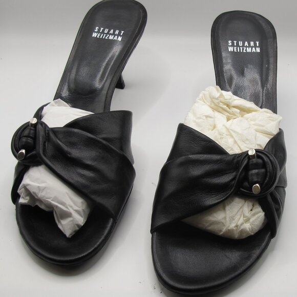 Stuart Weitzmam black nappa leather heel in 8.5N - Picture 4 of 9